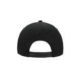 Black baseball cap on a white background