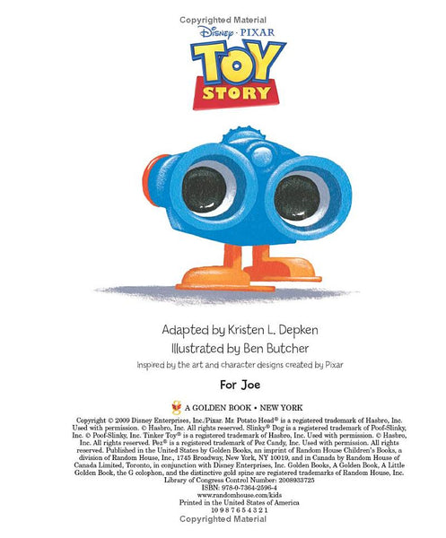 TOY STORY LITTLE GOLDEN BOOK CHILDRENS FILM BOOK | ACADEMY MUSEUM