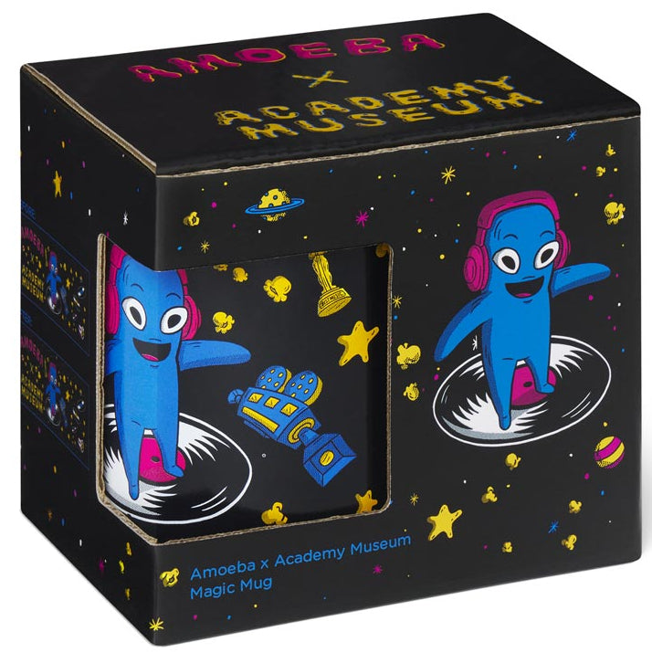 Black box with blue character design and 'Ameba' branding on a white background