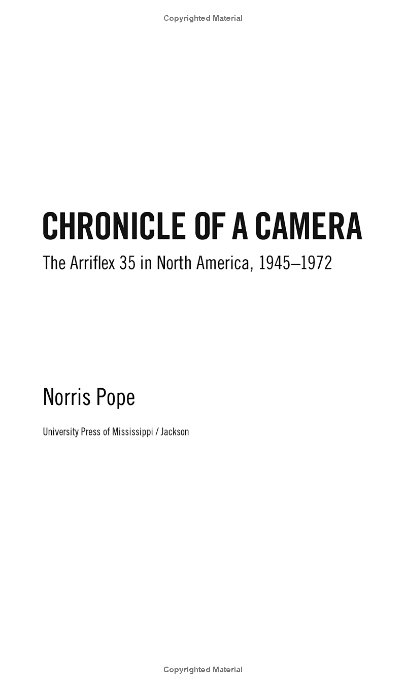 CHRONICLE OF A CAMERA