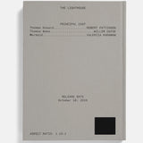 Movie poster for 'The Lighthouse' with cast and release date information on a gray background