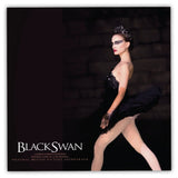 Album cover for 'Black Swan' with a dancer in a black dress and mask against a dark background.