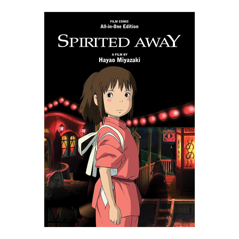 Spirited Away film comic book cover with character and title