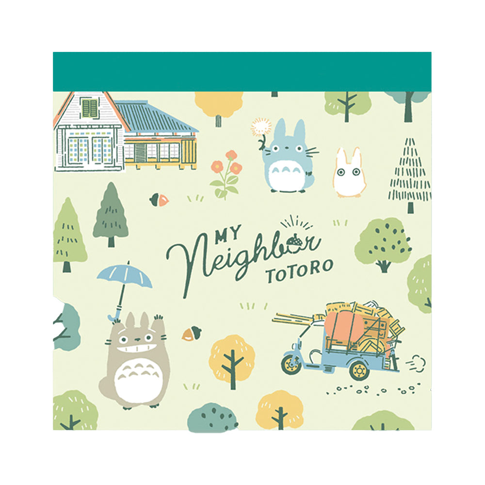 Notebook cover with 'My Neighbor Totoro' design featuring characters and a house.