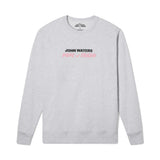 Gray sweatshirt with 'John Waters' text on a white background Adult mens sweatshirt womens sweatshirt featuring John Waters