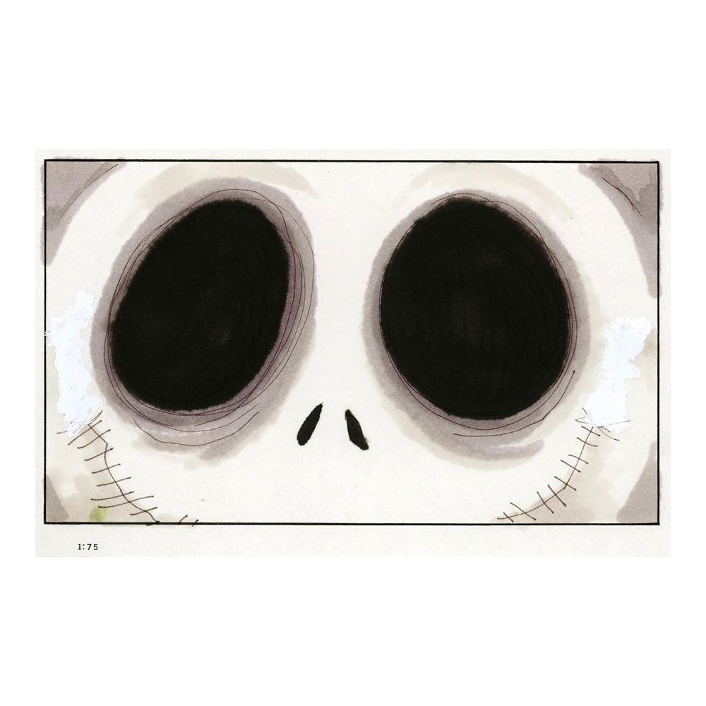 Cartoonish eyes with a minimalist design on a white background