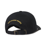 Back view of the hat wth adjustable strap and Academy Awards gold logo embroidery