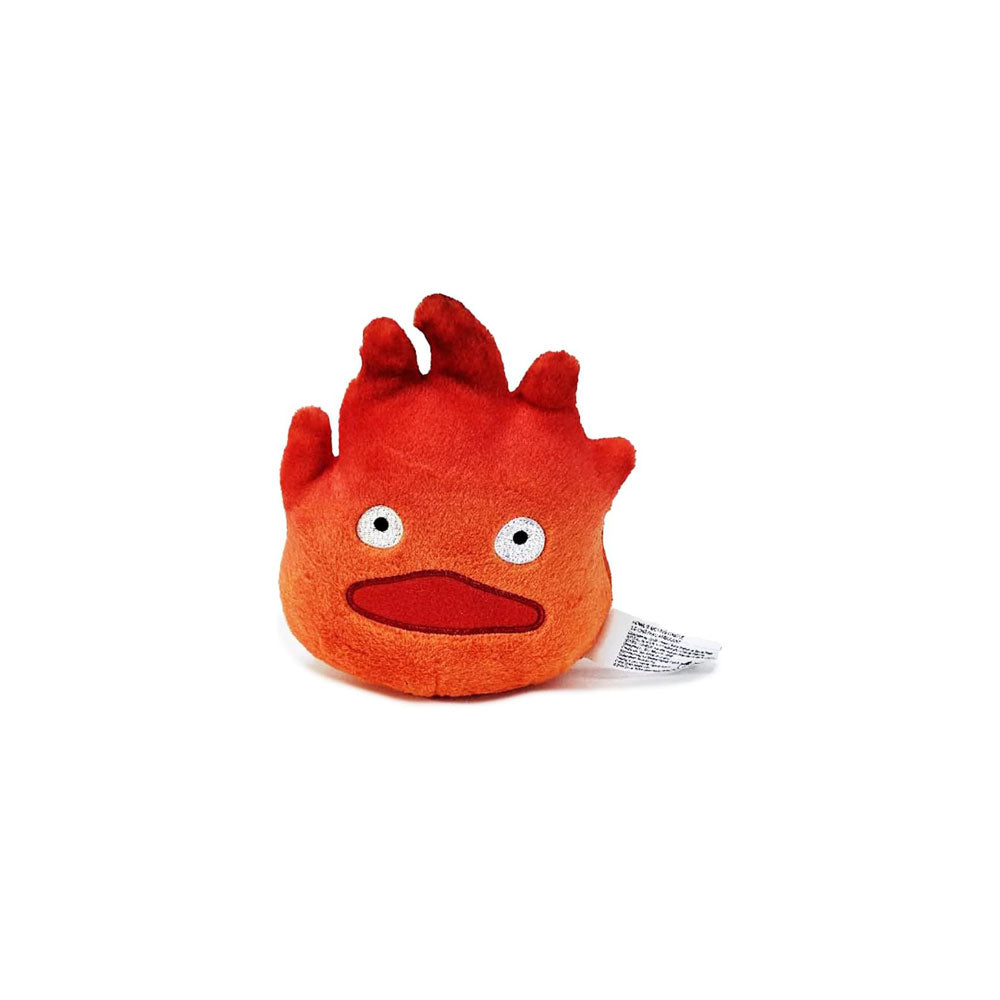 Red plush toy with a surprised expression on a white background Calcifer Studio Ghibli Howl's Moving Castle Hayao Miyazaki Official Plush