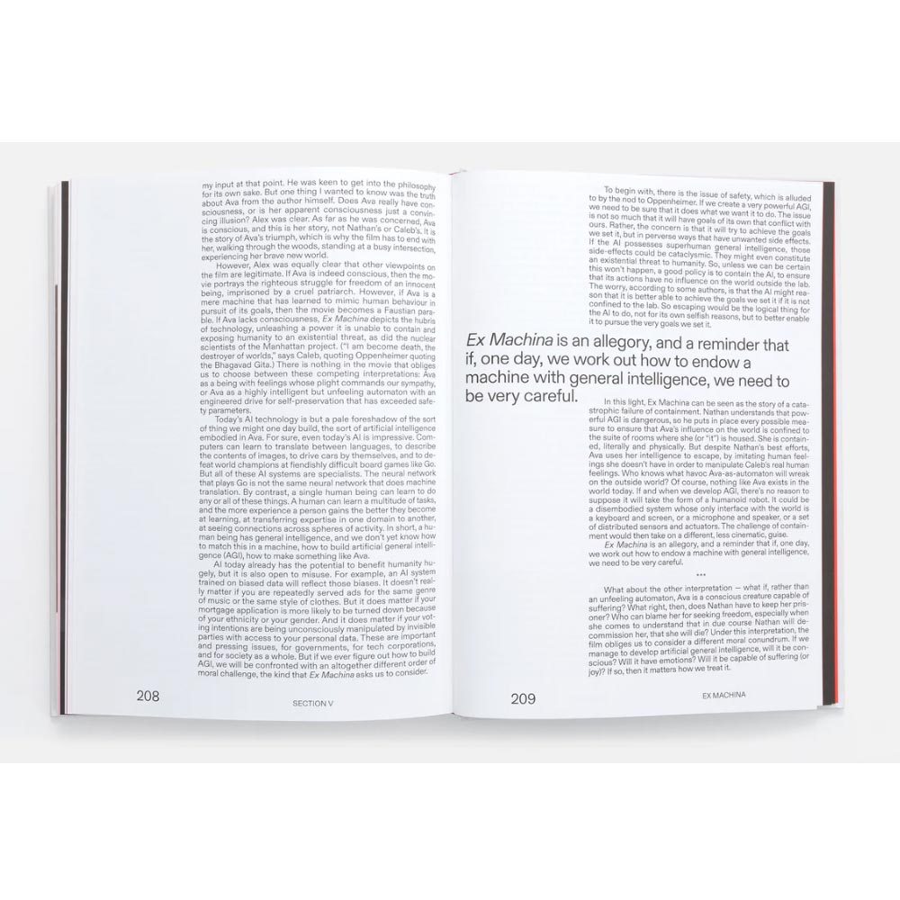Open book with text on a white background