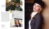Person in graduation attire with a collage of images and text on the left. Alicia Silverstone as Cher in Clueless (1995). The Fashion of Clueless (1995) Anniversary Edition Movie Costume & Makeup Book from The Academy Museum Store Los Angeles.