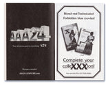 Open book showing A24 promotional material with movie posters and text. Dive into MaXXXine: The Novel, where Maxine Minx battles a killer in 1980s Hollywood. Experience the horror and glamour in this gripping adaptation by Tim Waggoner.