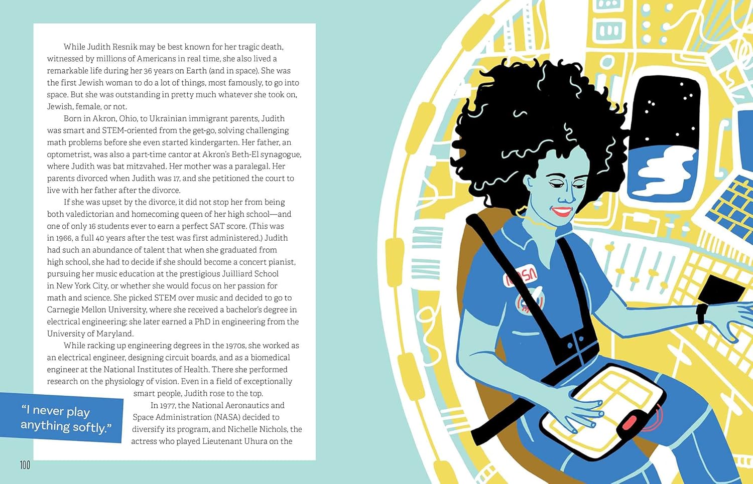 Illustration of a character sitting in a chair with a tablet, surrounded by technology-themed elements on a light blue background.