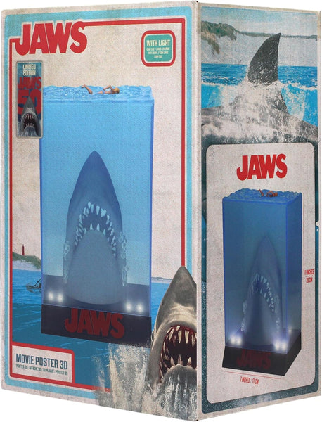 JAWS 50th Anniversary Light-Up 3D Movie Poster Statue – Academy