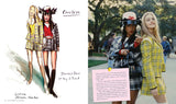 Illustration of a fashion design with text and two women in plaid outfits outdoors. Cher & Dionne from Clueless (1995) The Fashion of Clueless (1995) Anniversary Edition Movie Costume & Makeup Book from The Academy Museum Store Los Angeles.