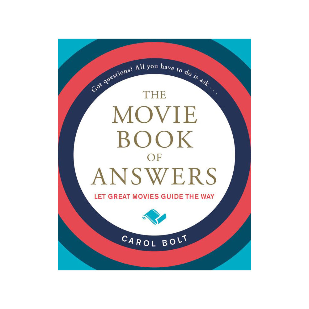 Book cover of 'The Movie Book of Answers' with a colorful design on a white background