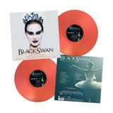 Vinyl records and cover with 'Black Swan' branding on a white background
