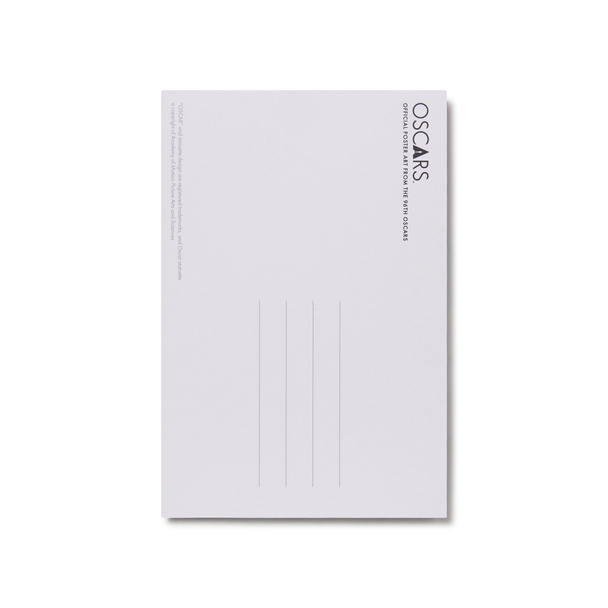96TH OSCARS POSTCARD - BLUE