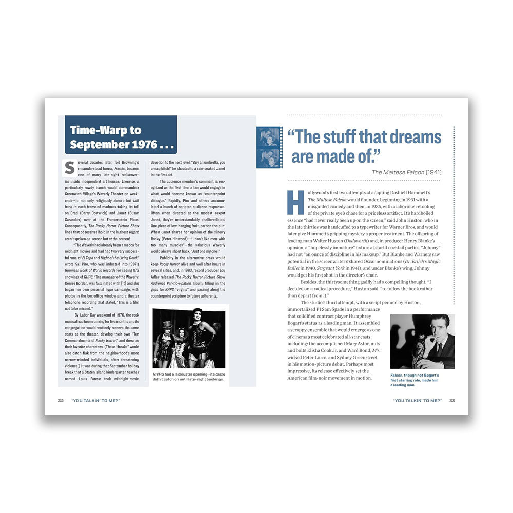 "YOU TALKIN' TO ME?" THE DEFINITIVE GUIDE TO ICONIC MOVIE QUOTES