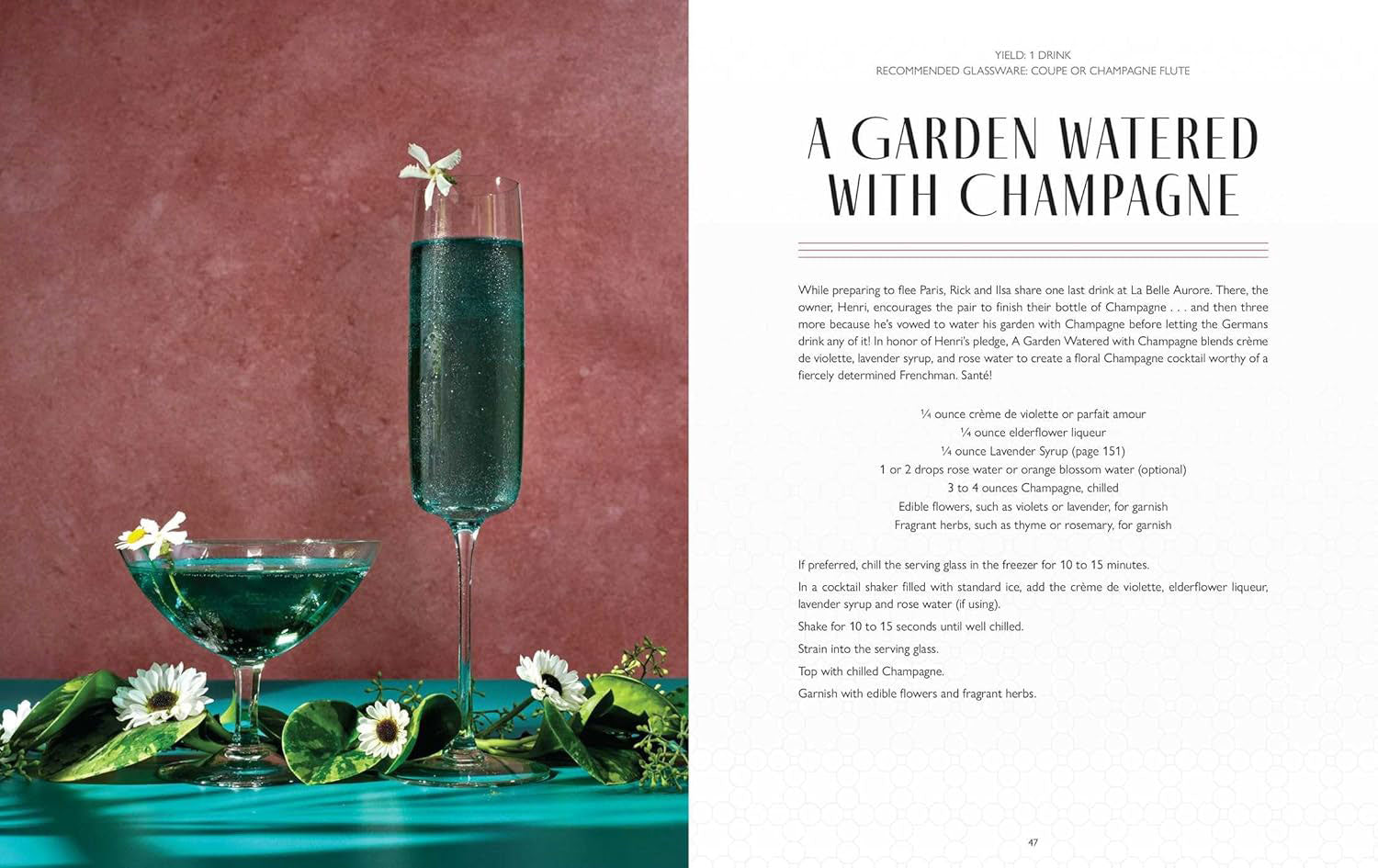 CASABLANCA COCKTAILS: WE'LL ALWAYS HAVE APERITIFS