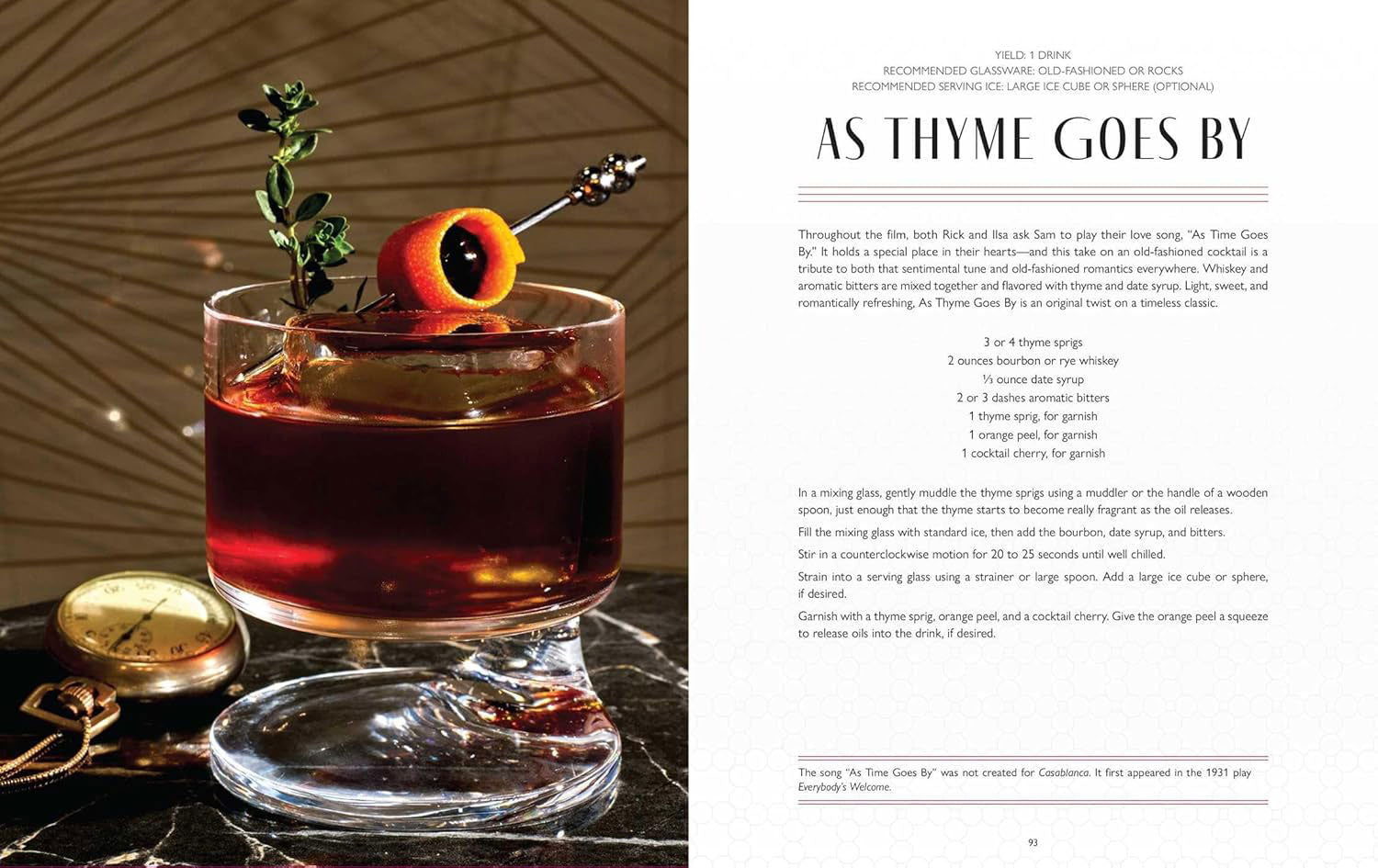 CASABLANCA COCKTAILS: WE'LL ALWAYS HAVE APERITIFS