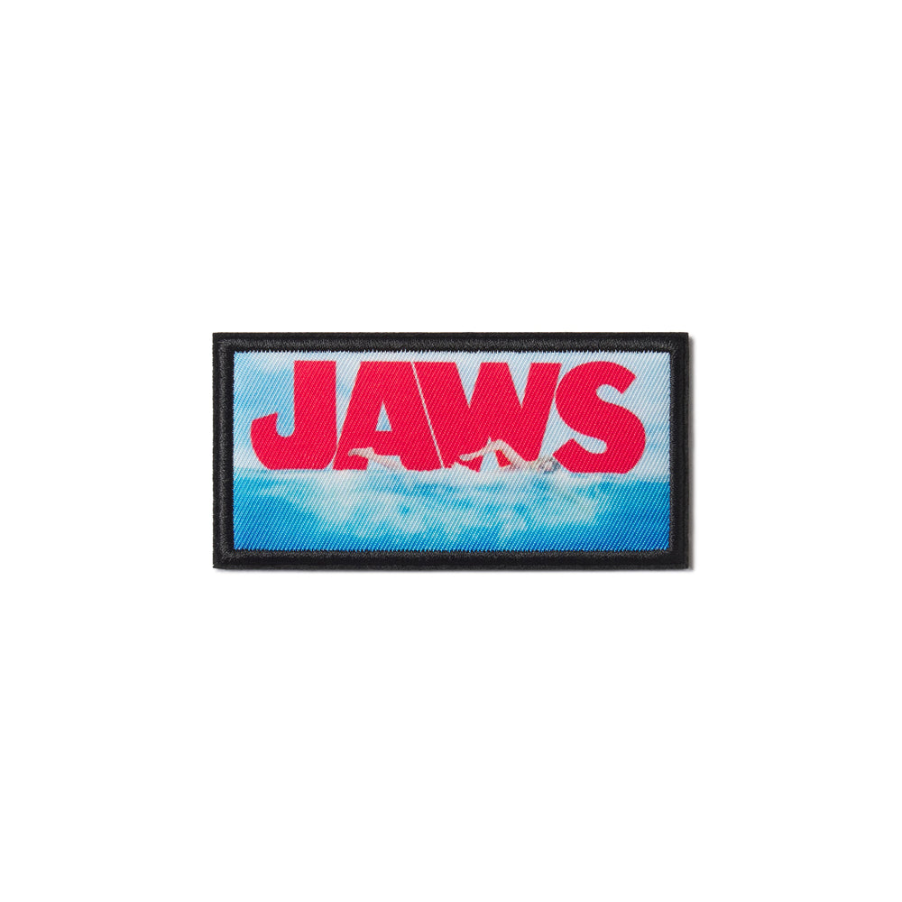 JAWS logo patch with red text on a blue background