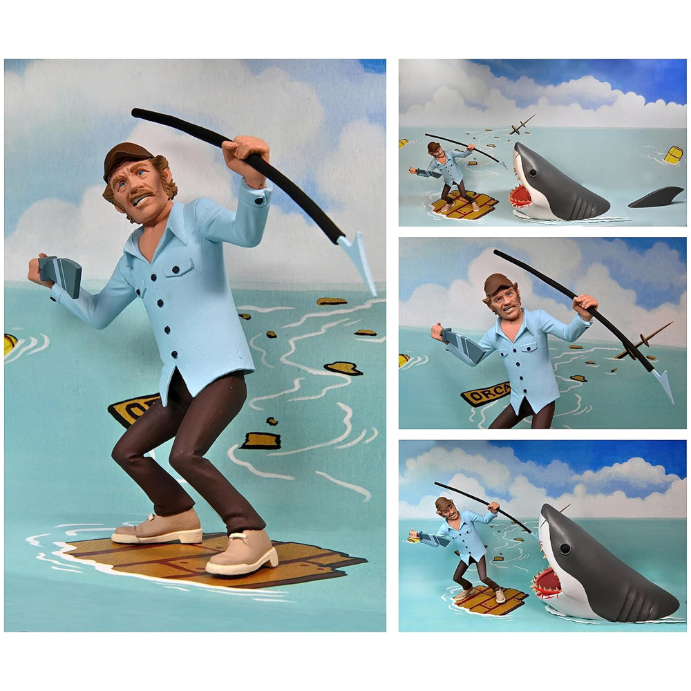 TOONY TERRORS - 6IN SCALE ACTION FIGURES - QUINT AND SHARK 2-PACK (JAWS)