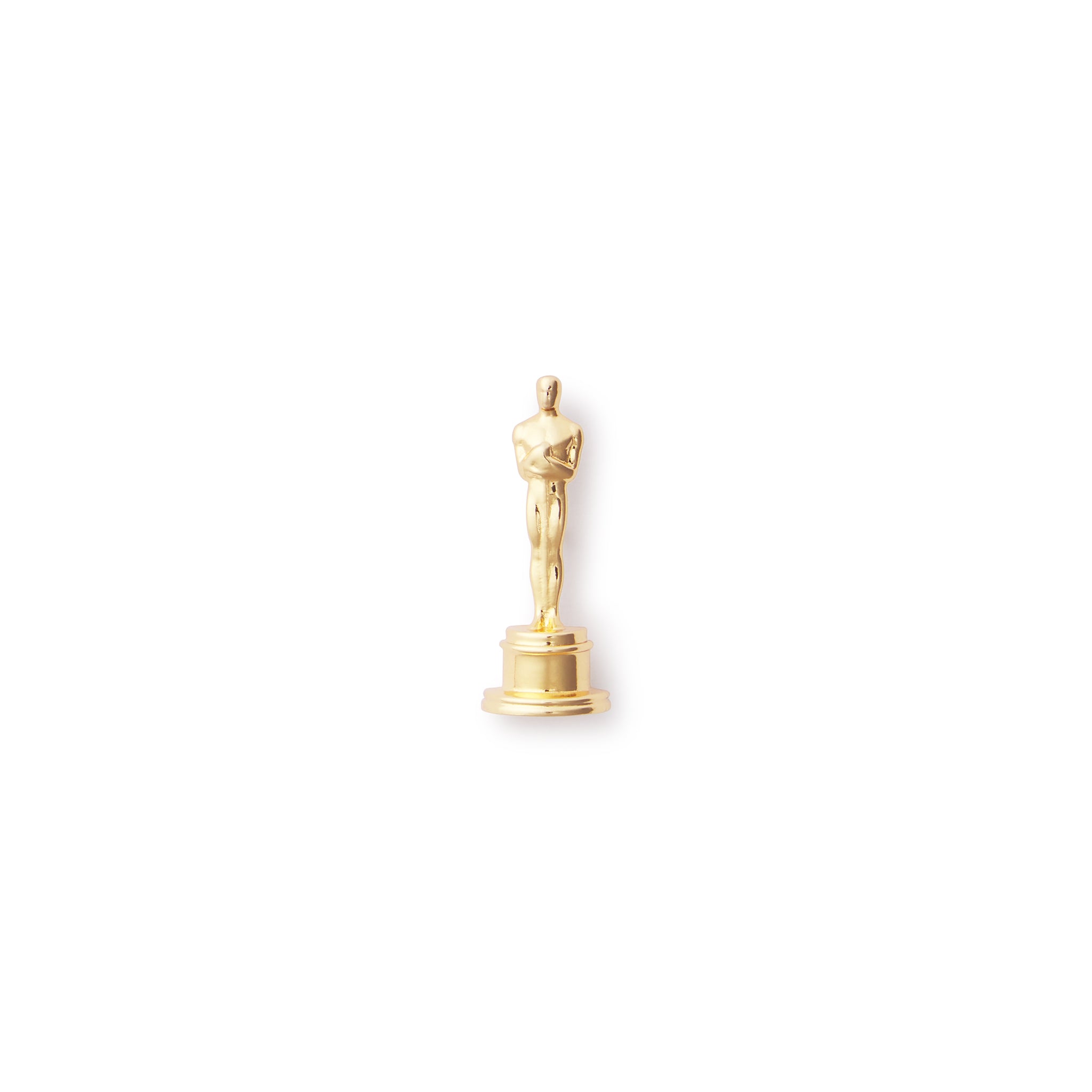 Gold Brass oscar statue close up detail