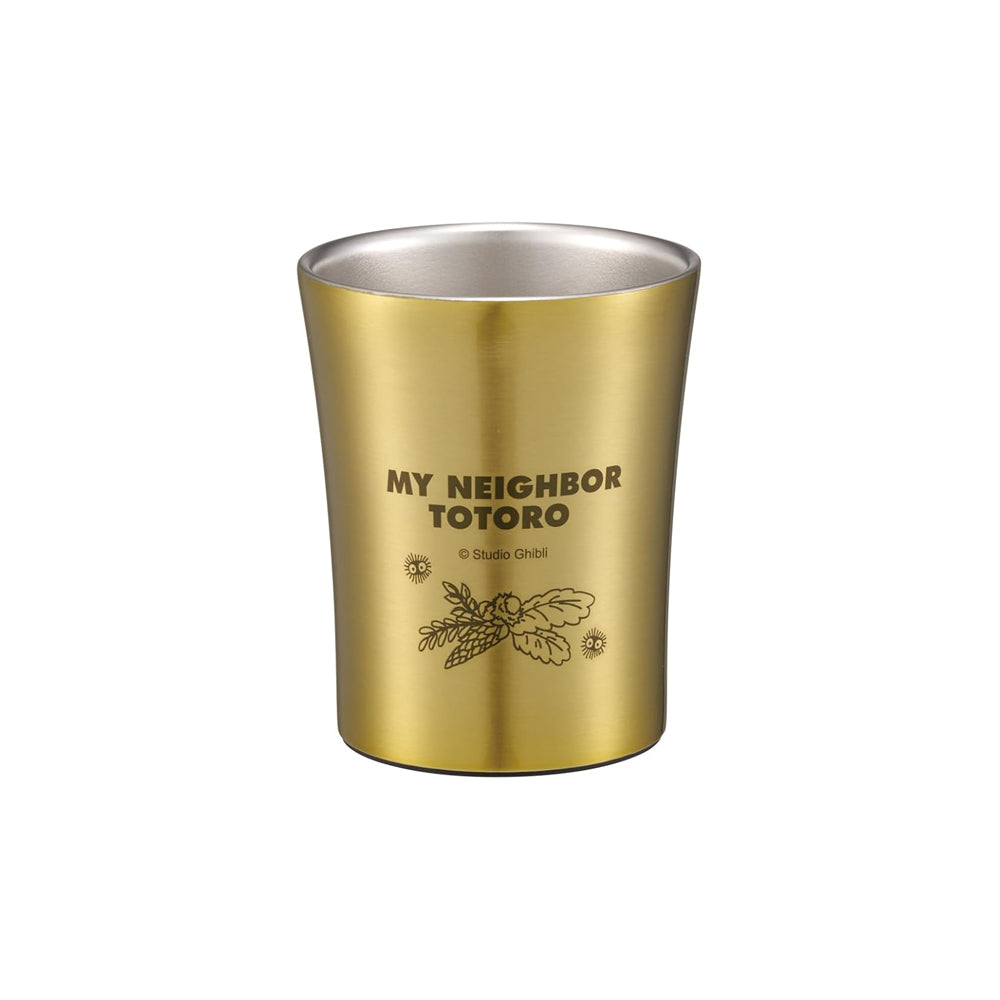 MY NEIGHBOR TOTORO STAINLESS STEEL TUMBLER  (TREE NUTS) GOLD