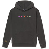 Black hoodie with colorful Oscars logo on the back against a white background