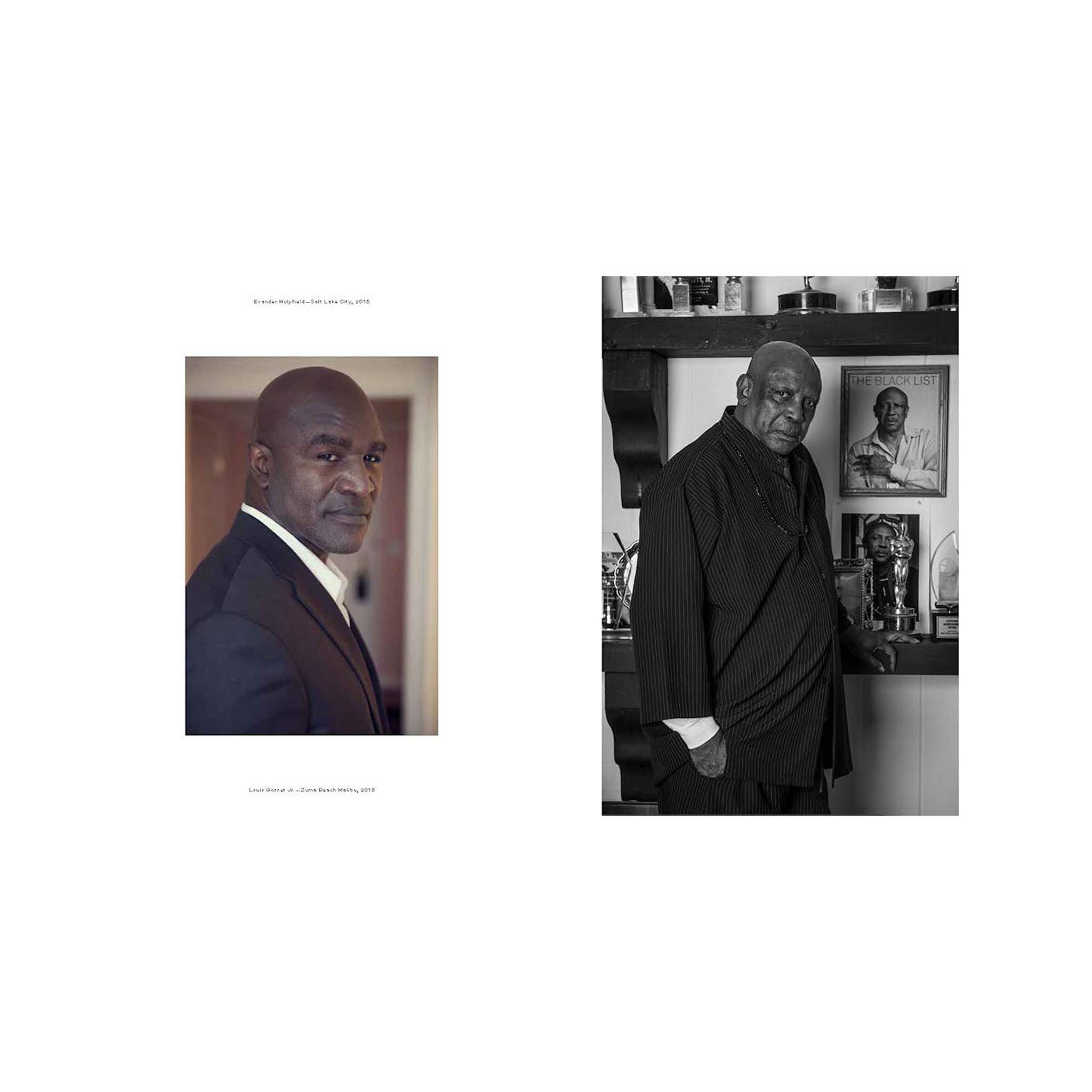 Two portraits of a man, one in color and one in black and white, on a white background.