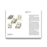 Book page with illustrations of small boxes and text on a white background