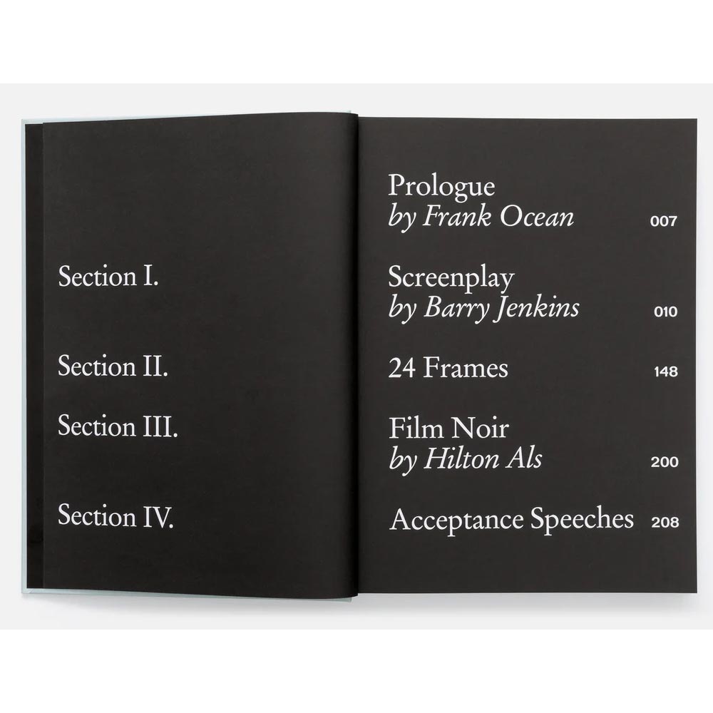 Open book with chapter titles and page numbers on a white background