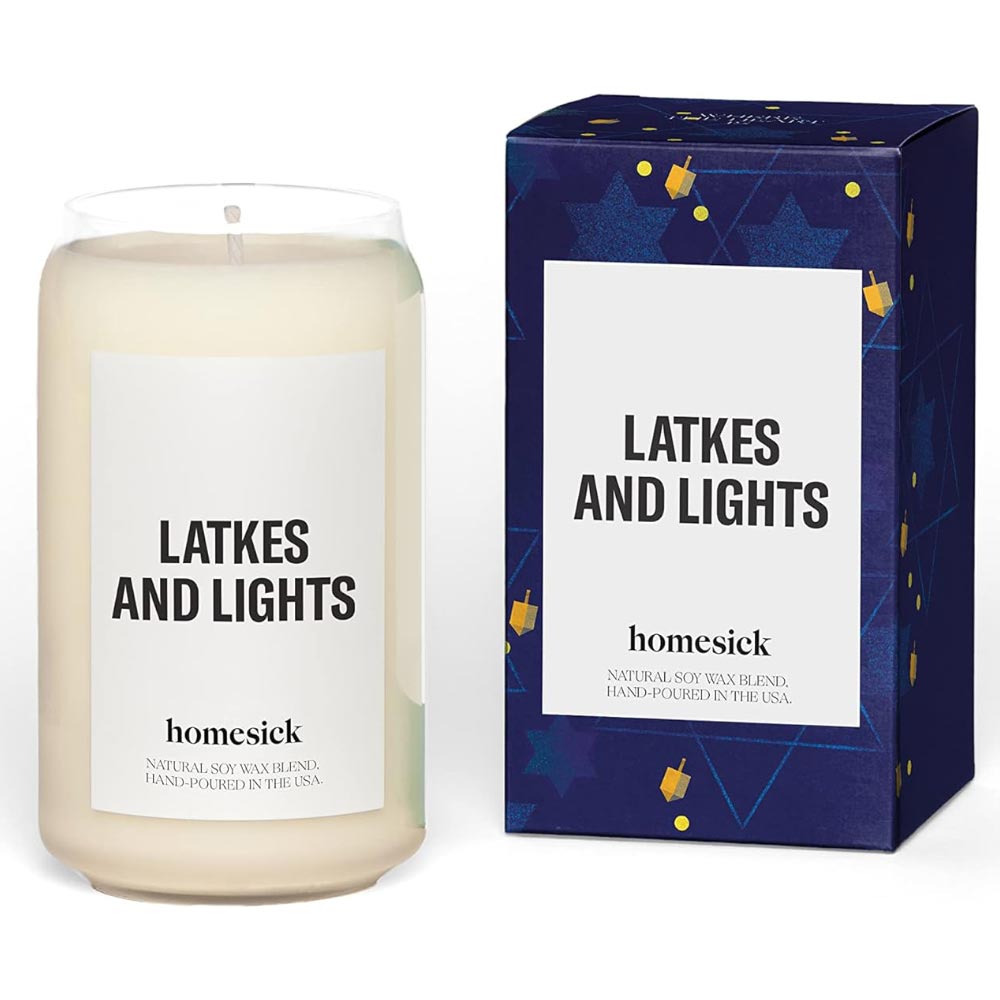 LATKES AND LIGHTS CANDLE