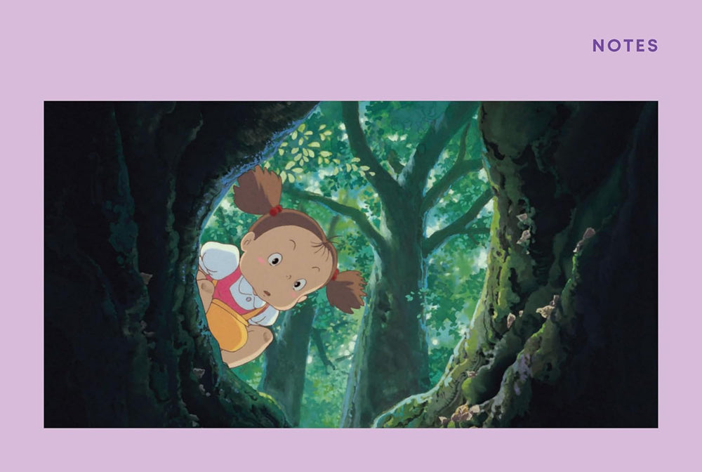 Animated character peeking from behind a tree in a forest