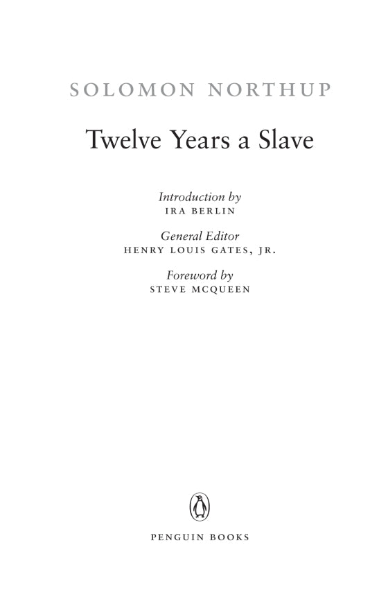 Book cover of 'Twelve Years a Slave' by Solomon Northup with Penguin Books logo.