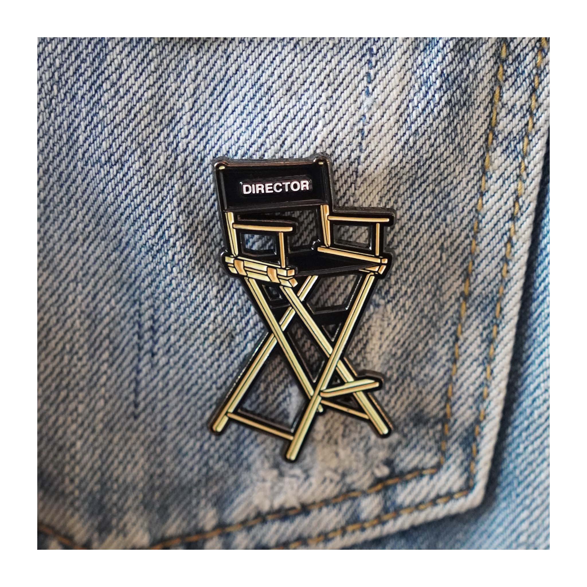 DIRECTOR'S CHAIR ENAMEL PIN
