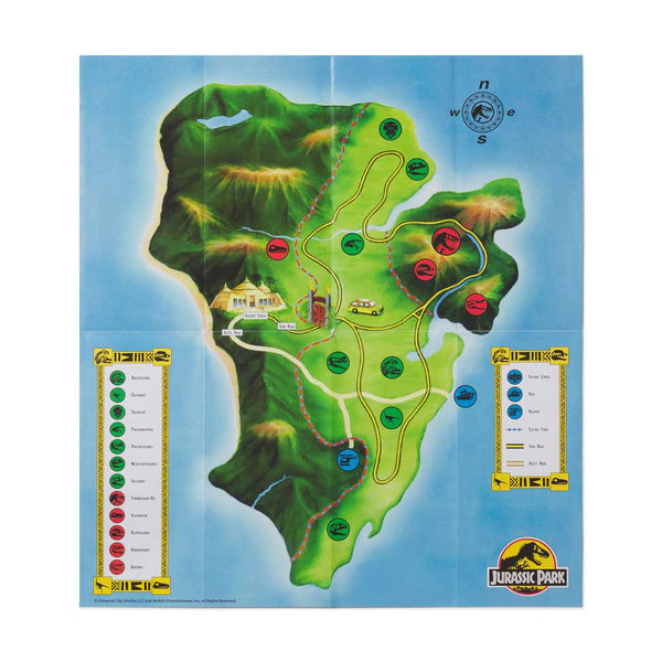 JURASSIC PARK WELCOME MAP Academy Museum Store jurassic-park-welcome-map-academy-museum-store