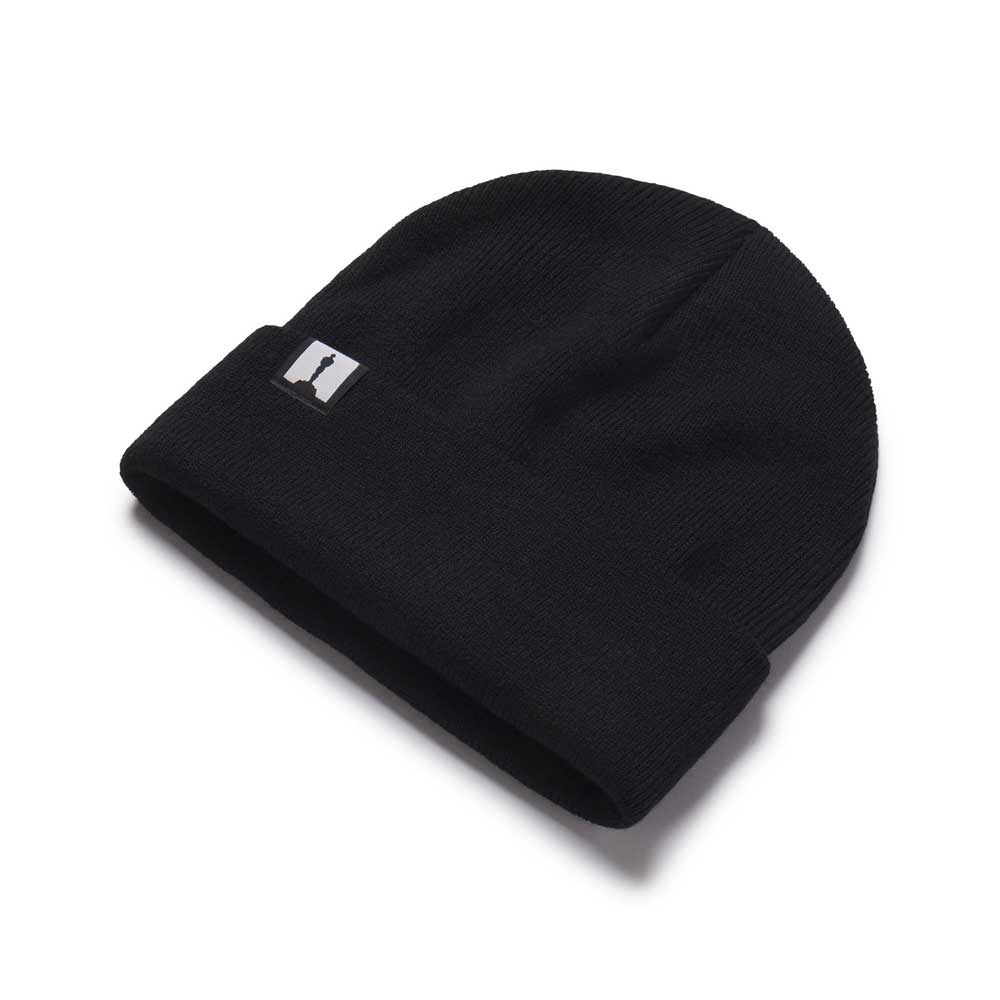 BLACK LOGO BEANIE