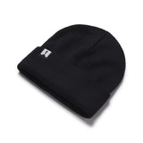 BLACK LOGO BEANIE