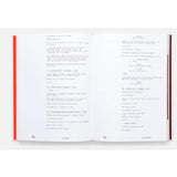 Open book with text pages on a white background of screenplay 