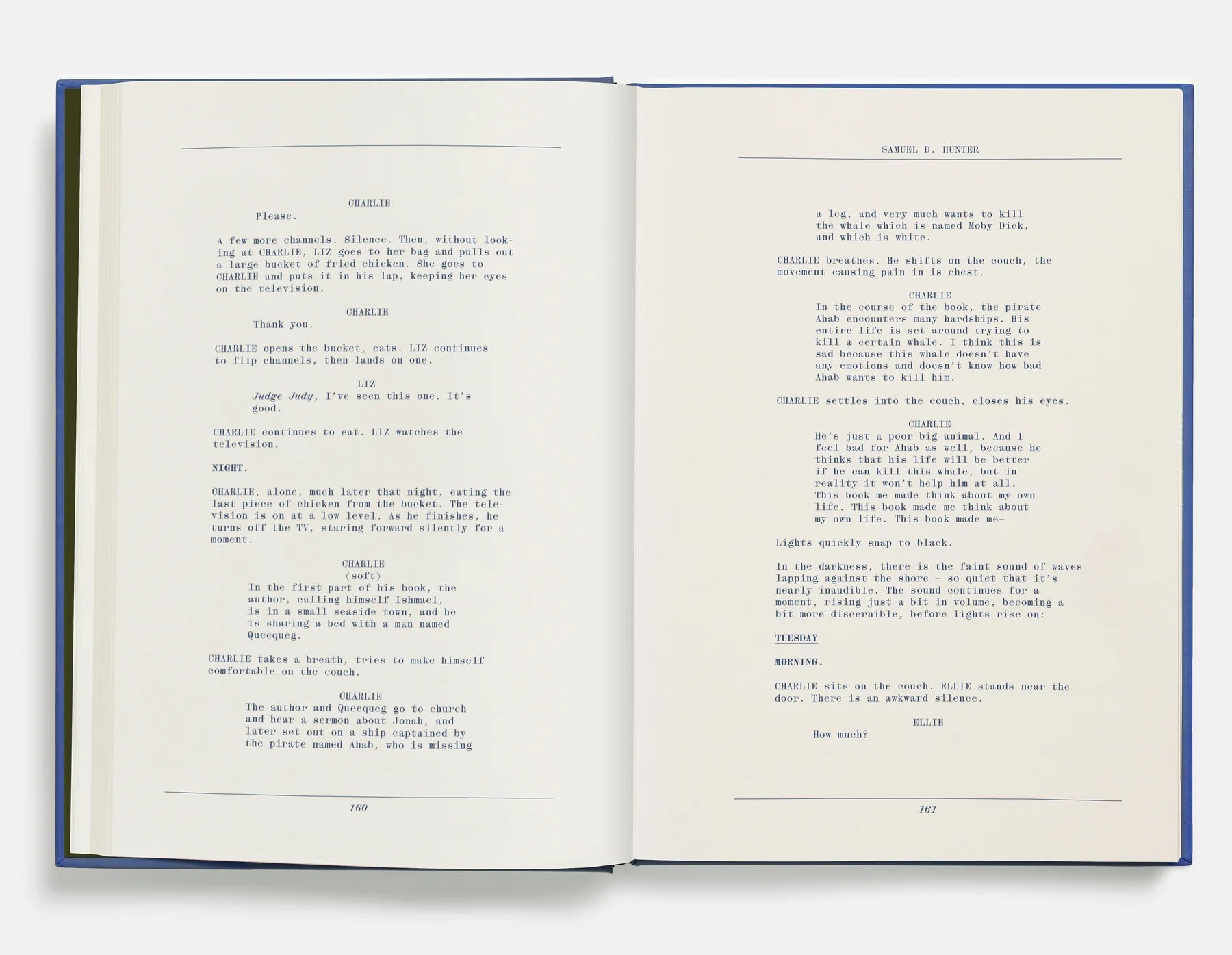 THE WHALE SCREENPLAY BOOK