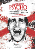 Book cover of 'American Psycho' with a stylized face and red and white design.