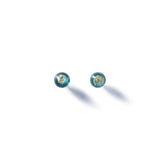 BROKEN PLATES SMALL DOMED STUD EARRINGS