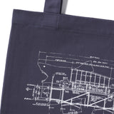 BRUCE THE SHARK BLUEPRINT TOTE