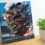 HOWL'S MOVING CASTLE ARTBOARD JIGSAW PUZZLE (CANVAS STYLE)