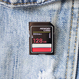 MEMORY CARD ENAMEL PIN