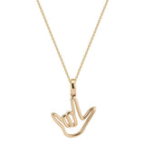 LOVE SIGN GOLD PENDANT