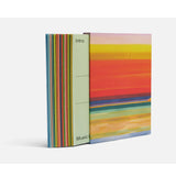 Colorful notebook with a white background