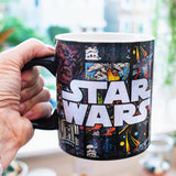 STAR WARS COMIC STRIP LOGO 20OZ CERAMIC MUG