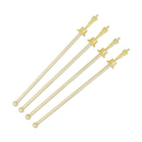 METAL OSCAR® STATUETTE DRINK STIRRERS (SET OF 4)